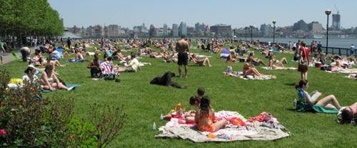 Customer interviews along the Hoboken waterfront